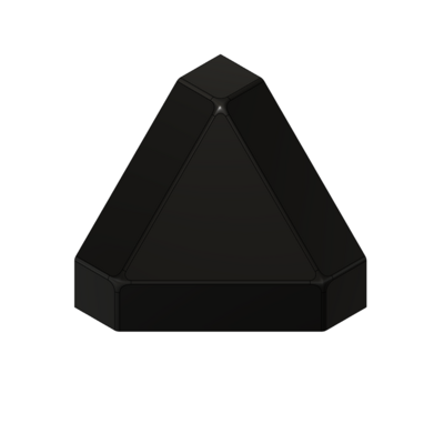MODULAR SOLUTIONS PART&lt;br&gt;END CAP FOR 3-WAY BODY CONNECTION, ANGULAR, BLACK, USED WITH 40-010-1